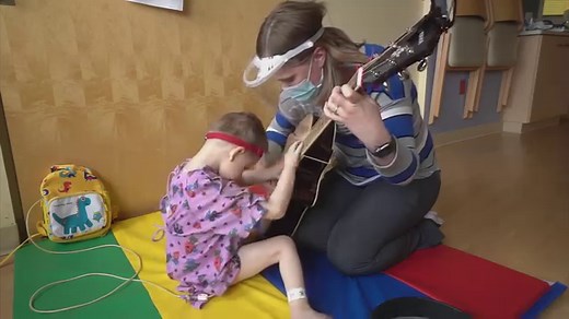 4.6K views · 304 reactions |  Music therapy is a vital part of our Child Life Program. Music therapists assess each child and use tailored treatment plans to meet needs and goals. Goals may include reducing stress and anxiety, enhancing self-expression and/or improving mood. Music therapy sessions can range from passively listening to actively creating music.  | UW Health Kids | Facebook