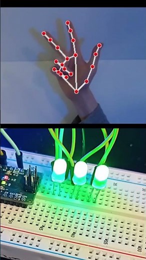 Control LEDs With Your Fingers Using Python & Arduino (No Sensors)