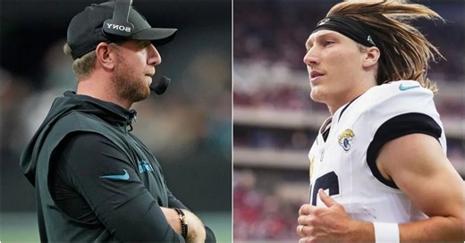 "Liam Coen & Gladstone bringing in their own QB": NFL fans react to Jaguars HC being visibly upset with Trevor Lawrence and team during loss to Texans