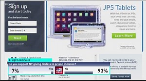 New York state inmates to get free tablets