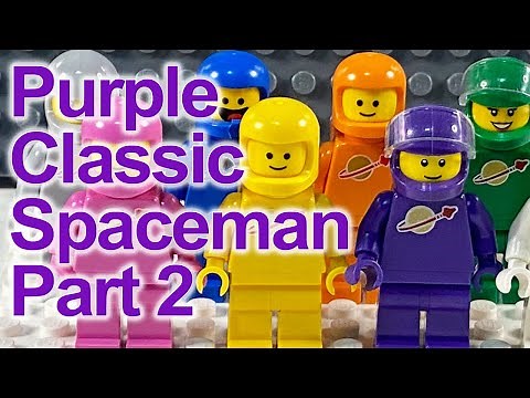 FINALLY MADE my Purple Lego Classic Spaceman