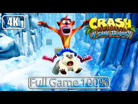 Crash Bandicoot 2: Cortex Strikes Back (N. Sane Trilogy) - Full Game 100% Longplay Walkthrough 4K