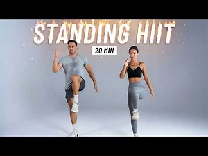 20 MIN CARDIO HIIT WORKOUT - ALL STANDING - Full body, No Equipment, No Repeats