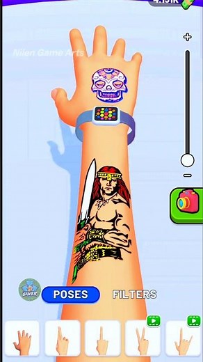 Most Satisfying Tattoo Game Ever 🖤 Tattoo Evolution #Shorts #gaming #tattoo