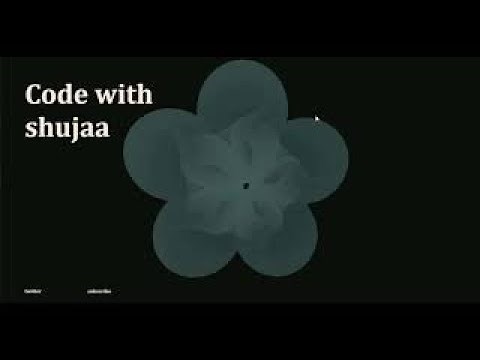 making a 3D flower with JavaScript and three.js