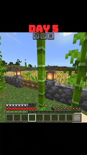 Day 5: I Built a MASSIVE Wheat Farm & Tamed 2 Beautiful Parrots! 🌾🦜 | Minecraft Survival