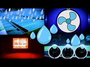 RAIN FAN x4 = Rain and Fan Sounds For Sleeping 10 hours