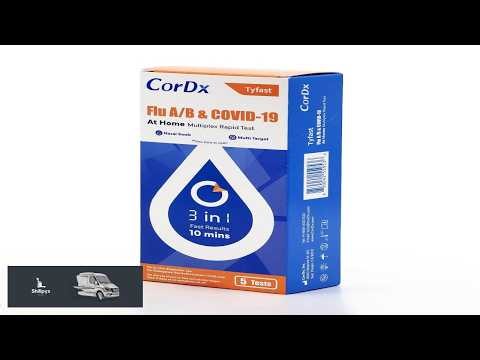 CorDx TyFast at Home Flu A B & COVID 19 Multiplex Rapid Test Kit