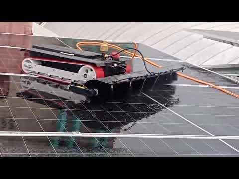 Solar Panel Washing Robot | Automatic Cleaning Technology