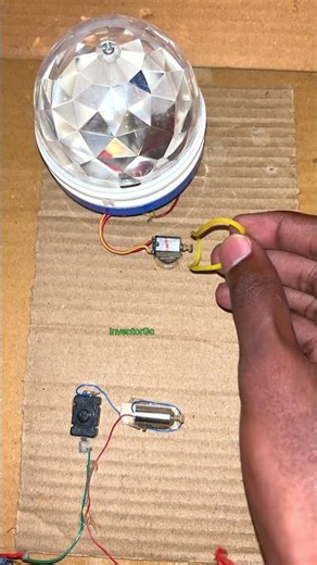 Tiny Dynamo, Big Light: How the World’s Smallest Motor Powers a Disco Light #DIYProject #Innovation