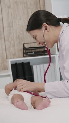 clip-3981224637-asian-female-pediatrician-adult-using-stethoscope-listen