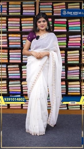 Designer Work Sarees | She Needs Saree World #shorts