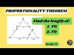 Finding the length using the proportionality theorem | Euclidean geometry