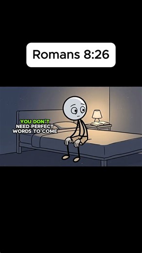 When You Don't Even Have the Words to Pray | Romans 8:26 #faith #animation #hope #shorts