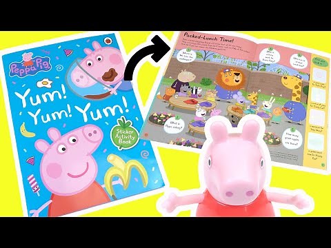 Peppa Pig DIY Sticker Activity Book with Coloring Pages for Kids!
