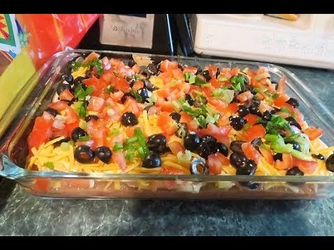 DIY Famous 7 layer Bean Dip Fathers day Recipe!
