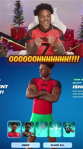 IShowSpeed Unlocks the Skin He ALWAYS Wanted in Fortnite! 😱 #Fortnite #IShowSpeed #GamingShorts