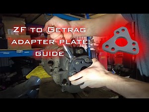 Explaining how to install the ZF to Getrag adapter plate