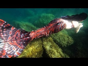 COLORSHIFTING MERMAID - First Underwater swim in NEW Beauty and Brine Silicone Mermaid Tail (2022)