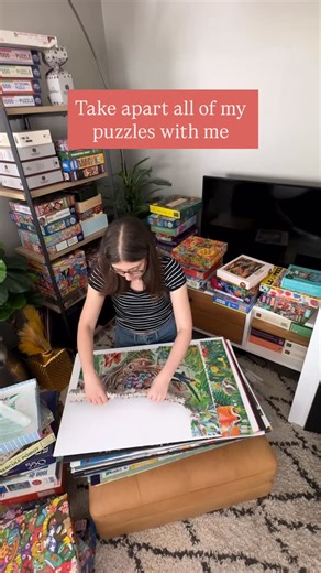 Karen Puzzles on Instagram: "This is only HALF of the puzzles that I’ve done in the last three months  I just posted a video on YT reviewing every single one, if there are any you want to learn more about 里 (Most of these puzzles were gifted to me straight from the puzzle companies, but no promotion was required) #jigsawpuzzles #puzzles #jigsawpuzzle #satisfying #satisfyingvideo"