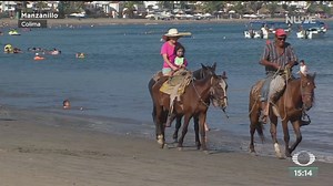 Playas de Colima se llenan de vacacionistas #LasNoticiasConKarlaIberia | NMás