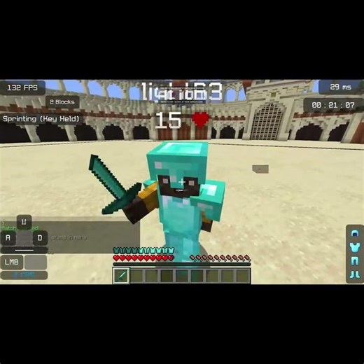 jak zrobić combo minecraft sword pvp #minecraft #shorts #sword #viral