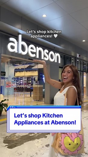 Match your kitchen vibes with Abenson’s exclusive appliances! 🤍 Kitchen appliances, small & big, are available at Abenson! #abenson #abensonfinds #appliances #kitchen #microwave #airfryer #waterdispenser #aesthetickitchen #shopping