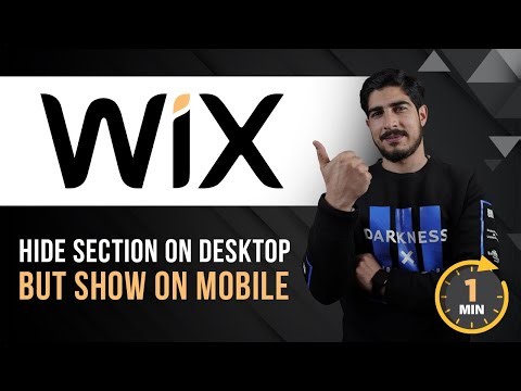 Wix Hide Section On Desktop | How To Hide Section On Desktop But Show On Mobile Layout Only In Wix