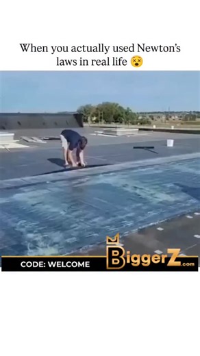 Science 🩺 on Instagram: "In a world where physics is often seen as just textbook theory, it's always fascinating to witness someone unknowingly applying Newton’s laws in a practical, real-world scenario. This moment captures exactly that. Whether it's through instinct, experience, or just clever thinking, the individual demonstrates a perfect understanding of the principles that govern motion—without necessarily quoting equations or referencing laws. From the way he manipulates forces, balances