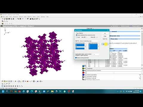 Diamond Software Tutorial/Crystal Structure From CIF File