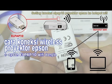 Cara koneksi Dongle Wireless Epson Proyektor ke Laptop (ELPAP10) Part 2
