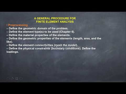 General FEA Process | Phases of finite element method | General Phases for Finite Element Analysis