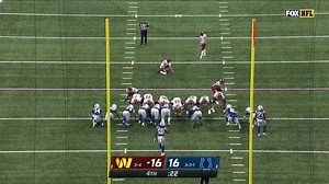 Joey Slye drills go-ahead extra point after Heinicke's late TD run