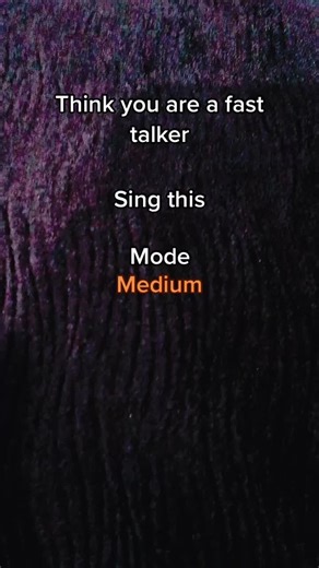 Challenge Your Speed: Can You Sing This Fast?