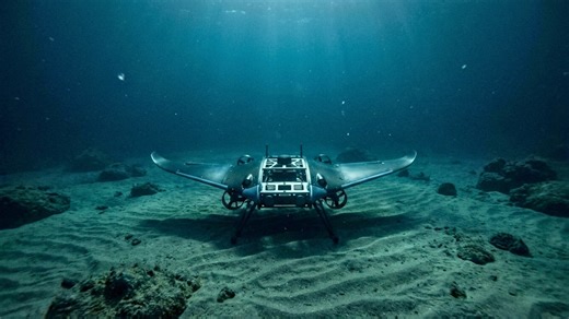 Manta ray underwater drone promises long endurance ocean missions