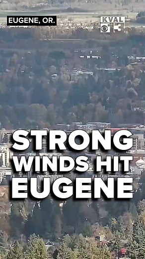 The wind means business today! 🌪️💨 Tower cam shaking, clouds racing, and storms rolling through Eugene — and it’s not over yet. Eugene’s been hit with gusts up to 40 mph Wednesday, with more expected to roll throughout the day on Thursday. Chief Meteorologist John Mayer advises the community to be prepared for the strong active weather that's hitting our area. #EugeneOregon #Eugene #Weather #Wind #WindGusts #PNW | KVAL News