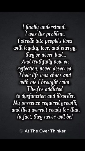 I finally understand. | The Over Thinker