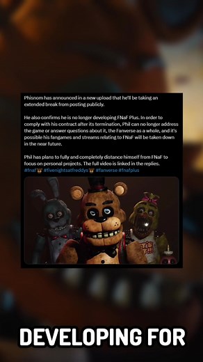 FNAF Plus is CANCELED?! #fnaf #fivenightsatfreddys #freddyfazbear #fivenightsatfreddy #movie #securitybreach #fnafmovie #animatronic #fnafcosplay #fnafedit #fypage #fypage #fypシ #fyp #fnafsecuritybreach #fnafsb #fnafruin #fnaftrailer #animatronicsfnaf #ruin #freddy
