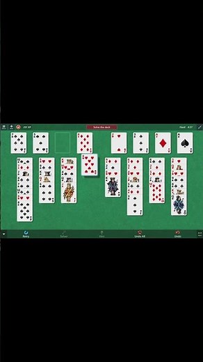 FreeCell (Hard) — Double Free-Cell Combo 🔄 | Microsoft Solitaire 2025 #Shorts