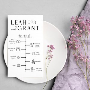 Wedding Program Template Booklet Classic Monogram Wedding Ceremony Timeline Wedding Party Welcome Note Printable Canva Template for Wedding - Etsy Australia