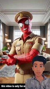 spiderman bna pulis vala 🤯🤯🤯#spiderman #ai #avengers #cartoon #funny #shorts #short