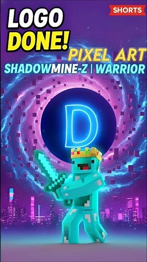 🌈 Your Logo, My Blocks! Minecraft Pixel Art Challenge! 🧱🔥