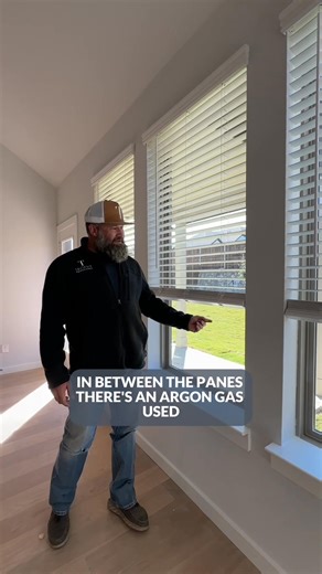 3.4K views · 13 reactions | Did you know there's argon gas inside our dual-pane, low-E windows? These windows are designed to improve energy efficiency by reducing heat transfer and blocking UV rays! #newhomes #modernhomes #dfwhomes #affordablehomes #texashomesforsale #txhomes #trophysignaturehomes | Trophy Signature Homes | Facebook