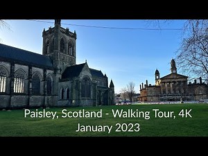 Paisley, Scotland - Walk through experience | 4K