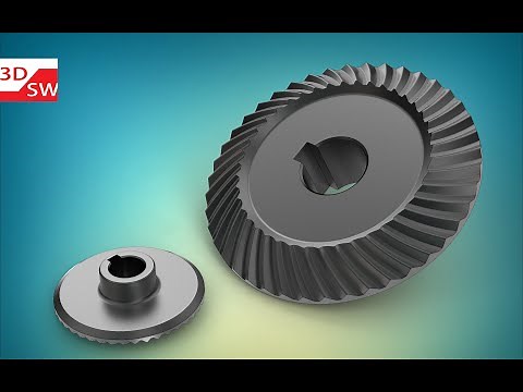 How to make spiral bevel gear in SolidWorks