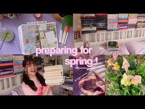 preparing for spring ✧.* books i want to read, spring mood board & knit and crochet plans
