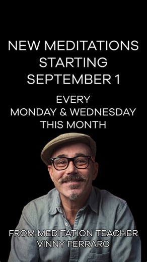 A big welcome to September's Teacher of the Month, Vinny Ferraro. Vinny crafted the companion meditations for each full episode of the #10percenthappier podcast this month and will be joining our subscriber-only, live meditations and Q&A's (which are now weekly at 4pm ET). More details at link in bio. I hope you can join the party. IPMF #meditation #mindfunless #mentalhealth #practice #vinnyferraro #danharris | Dan Harris
