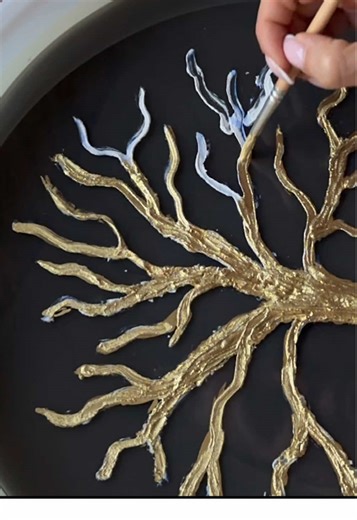 🎥 Part 1 | Epoxy Resin Table with a Golden Tree 🌳✨ Handmade from scratch! Watch how I create a unique epoxy table with a