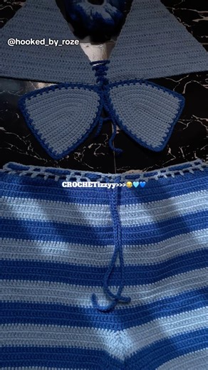 This is CROCHET 🤭🩵💙 #shorts #shortviral #crocheteveryday #crochetting #beachwear