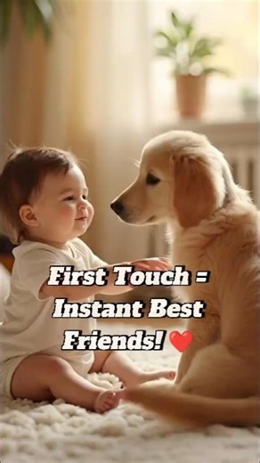 When a Baby Meets a Dog for the First Time 🐕 | Pure Joy